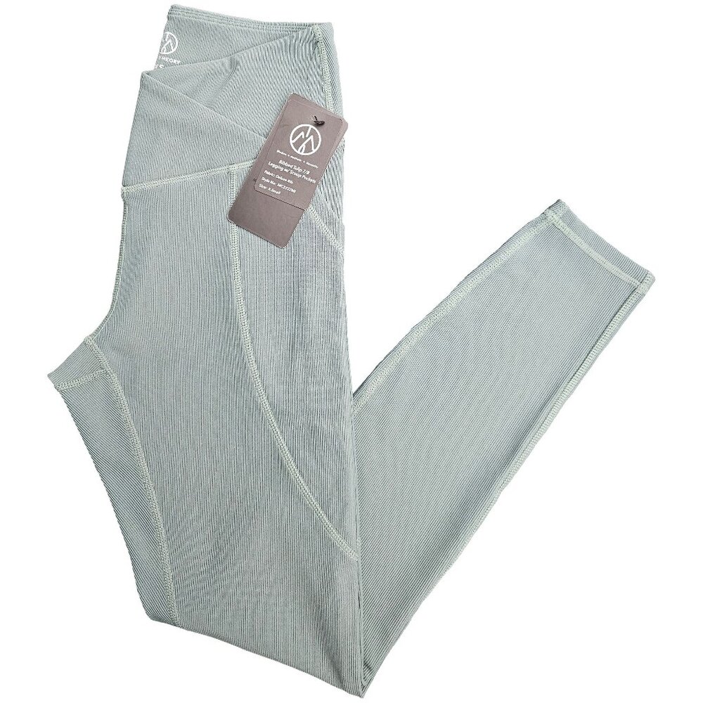 Move Theology Ribbed Tulip 7/8 Legging with Scoop Pockets